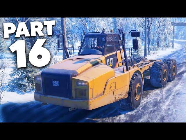 SNOWRUNNER Gameplay Walkthrough Part 16 - NEW VEHICLE (CATERPILLAR 745)