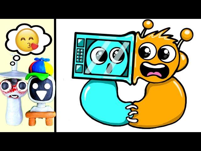 Sprunki Incredibox Mr. Fun Computer and Horror Clukr React To SUS TikToks / Themselves / Memes 42