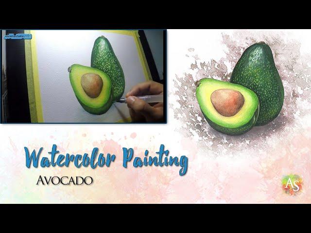 Watercolor Painting | Avocado