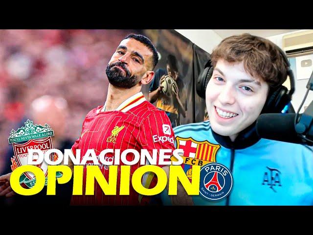 DAVOO XENEIZE OPINA CON SU CHAT DE LIVERPOOL VS PSG - BARCELONA VS BENFICA | CHAMPIONS LEAGUE