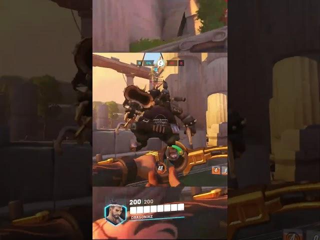 Hanzo Poppin' Oof #gaming #hanzo #overwatch2 #competitive #shorts #short #headshot