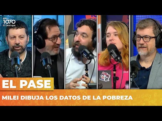 MILEI DIBUJA LOS DATOS DE LA POBREZA | El Pase