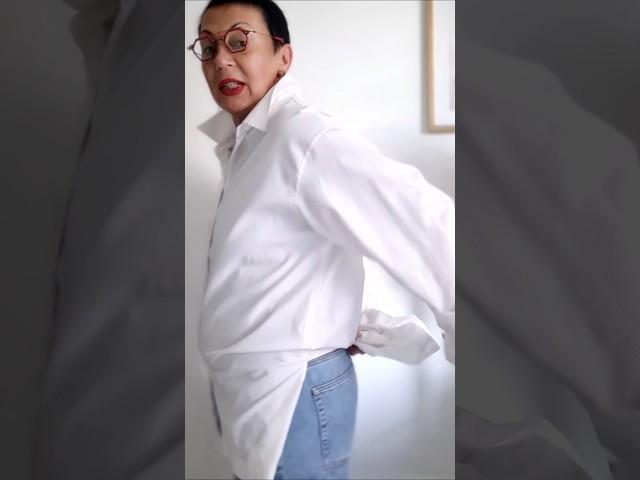 ДВА ЛАЙФХАКА КАК КРАСИВО ЗАПРАВИТЬ РУБАШКУ ОВЕРСАЙЗ #мода #стиль #look #style