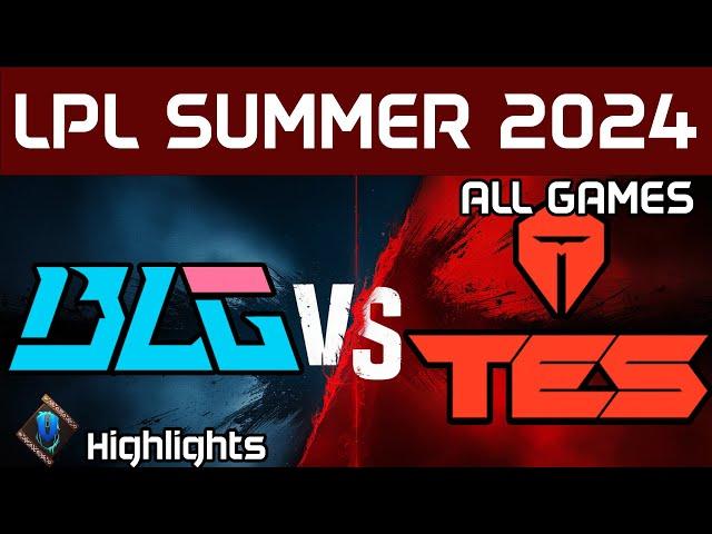 BLG vs TES Highlights ALL GAMES LPL Summer 2024 Bilibili Gaming vs Top Esports by Onivia