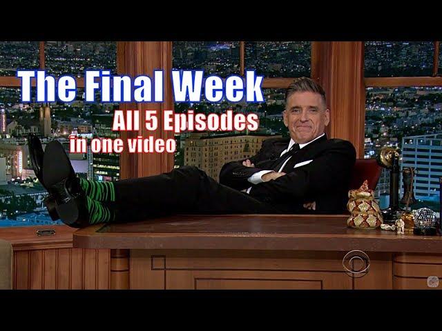 The Final Week - The Late Late Show W/ Craig Ferguson - 5/5 Ep. In Chronological Order [720p]