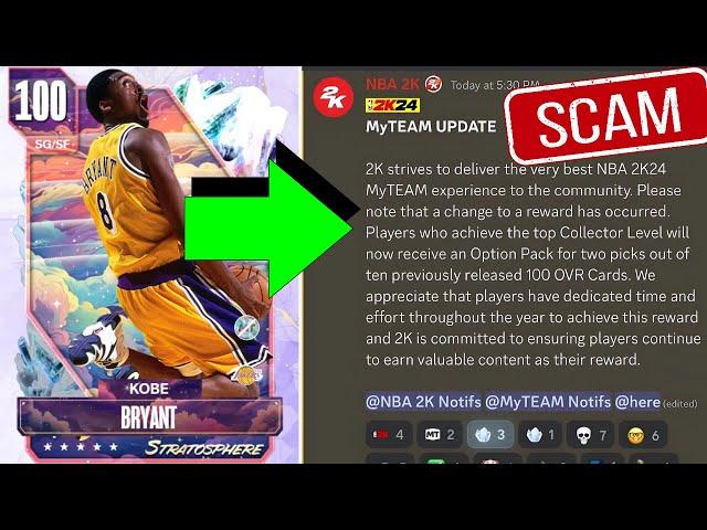 COLLECTOR LEVEL 100 OVERALL KOBE BRYANT WAS A SCAM