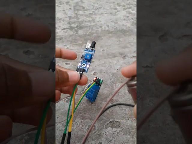 ir sensor and relay module's connection || #vairal #popular