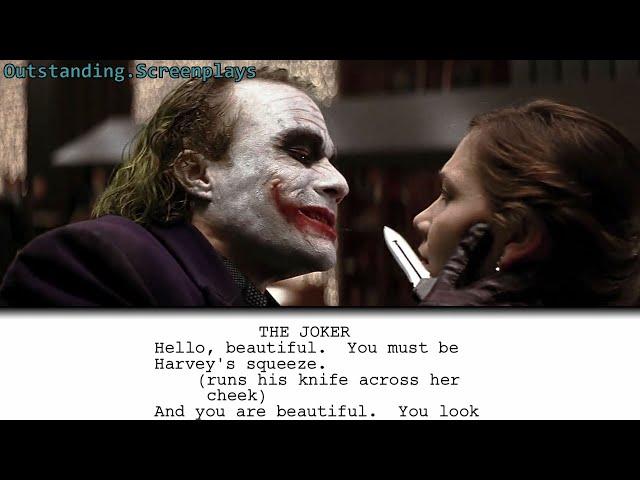 The Dark Knight - Joker Crashes The Party + Screenplay Download | Script to Screen | Screenplayed