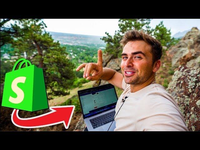 Building a Shopify Dropshipping Store ON A MOUNTAIN * TUTORIAL *