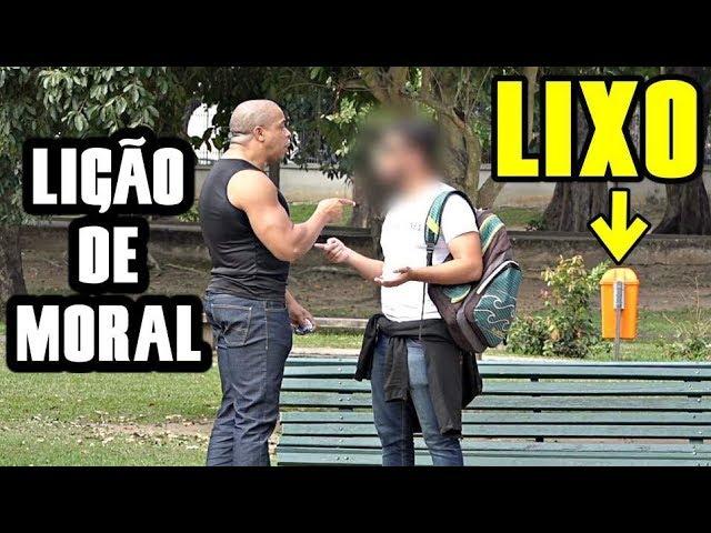 DANDO ESPORRO EM QUEM JOGA LIXO NO PARQUE #1