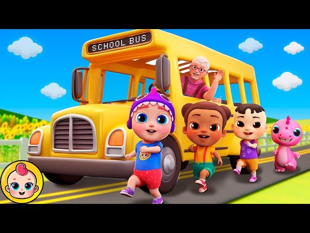 The Wheels on The Bus Song | BubbleeeKids - Nursery Rhymes | Farm Animals Version