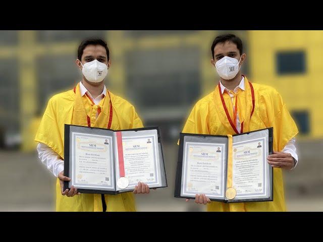 Tinker Twins Graduate with Gold & Silver Medals | SRMIST 17th Convocation 2021