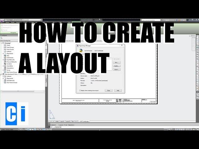 AutoCAD How to Create Layouts - New Layout Tutorial
