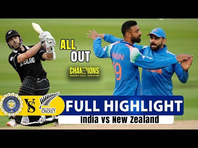 Full Highlights | India Vs New Zealand | ICC Champions Trophy 2025 | Ind Vs Nz