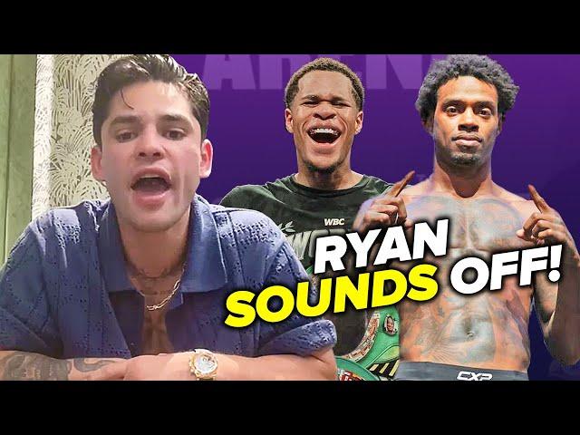 Ryan Garcia wants to kick Spence's A** for Derrick James; Will rematch Haney!