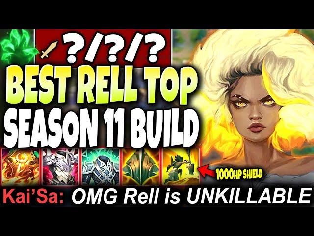 Meet the Best Rell Top Lane Season 11 Build to CARRY  LoL New Champion Rell Preseason s11 Gameplay