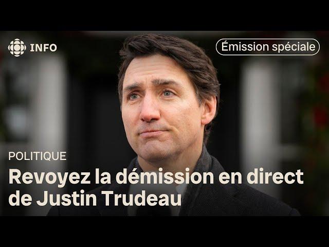 Justin Trudeau, premier ministre du Canada, démissionne : revoyez notre émission spéciale