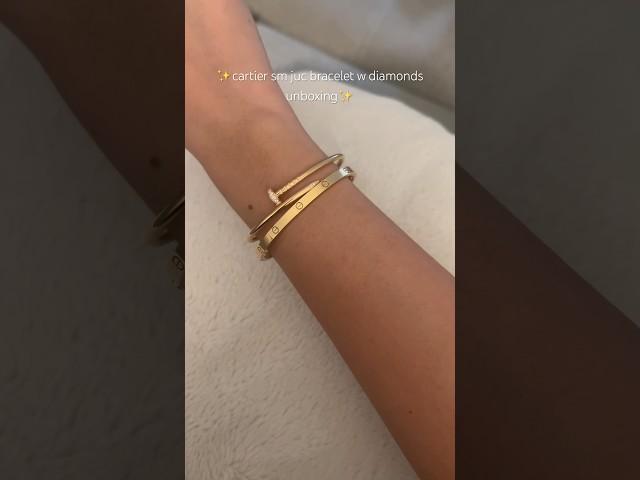 cartier small juste in clou bracelet unboxing 🫶 #cartier #justeunclou #lovebracelet #JUC