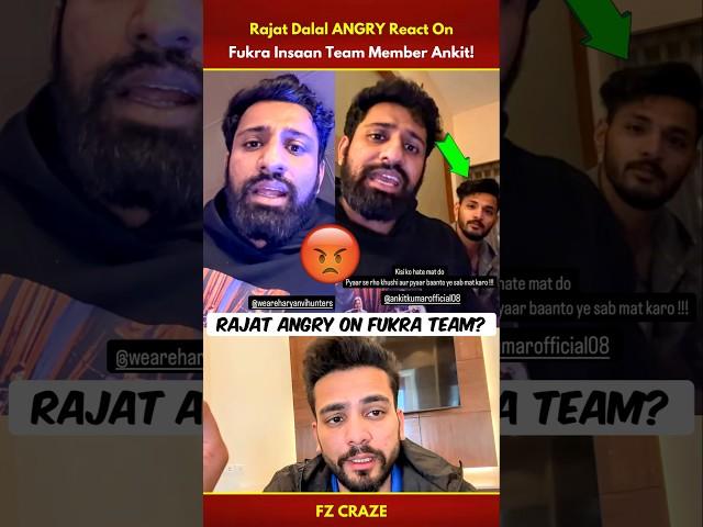 Rajat Dalal Angry On Fukra Insaan Team Mate Ankit| Rajat Dalal Fight #trending #biggboss #shorts