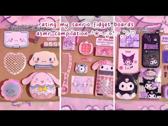 sanrio fidget boards compilation | ASMR | rating my fidget board | sanriolve