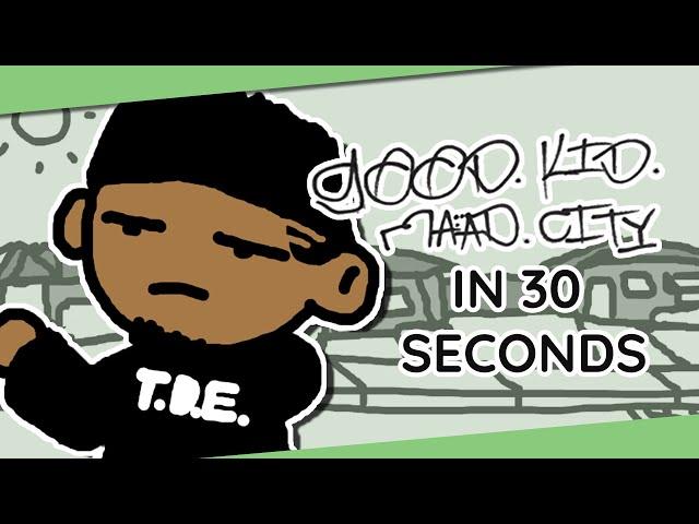 Basically Kendrick Lamar's "GOOD KID, M.A.A.D. CITY" in 30 Seconds