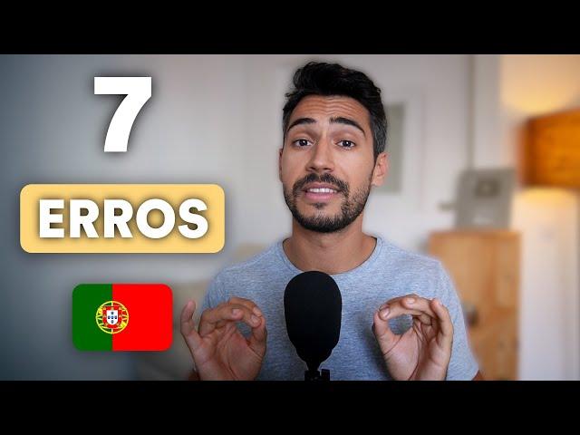 7 Mistakes you're making in Portuguese // Quick lesson