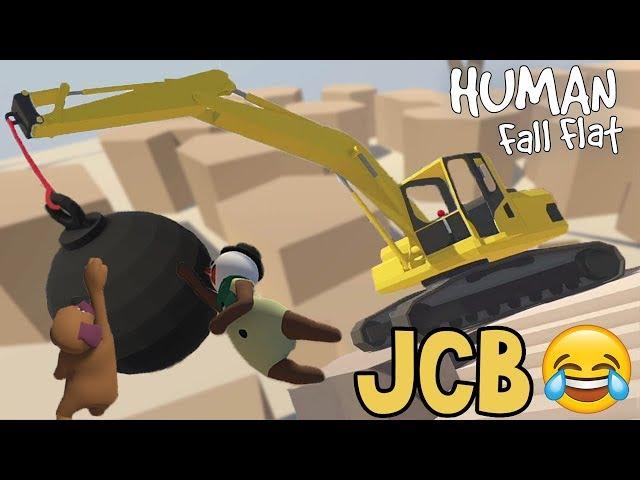 HUMAN FALL FLAT MEIN JCB PE LATKE - Funny game [Hindi]