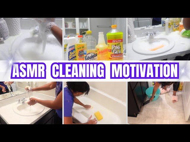 ASMR CLEANING MOTIVATION | SUDS 🫧& SCRUBBING | SATISFYING DEEP CLEANING BATHROOM | CLEAN WITH ME