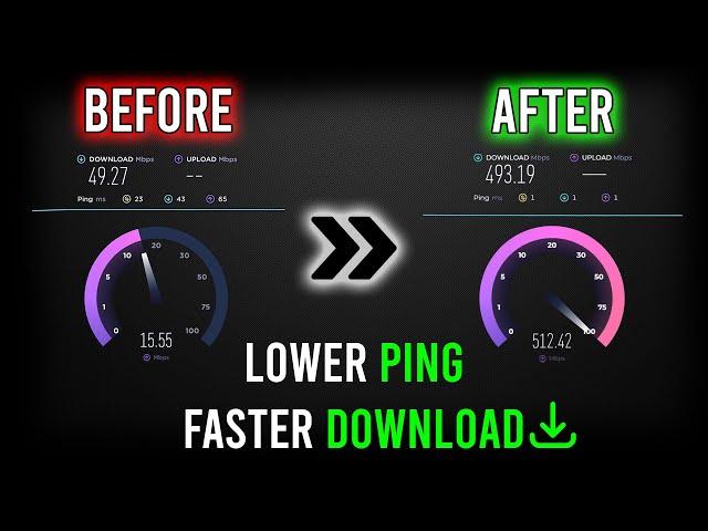How to INCREASE Internet Speed and Reduce PING for FREE | 2024