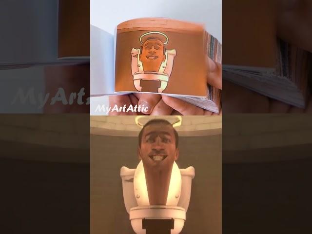 Skibidi Toilet Flipbook animation meme #shorts