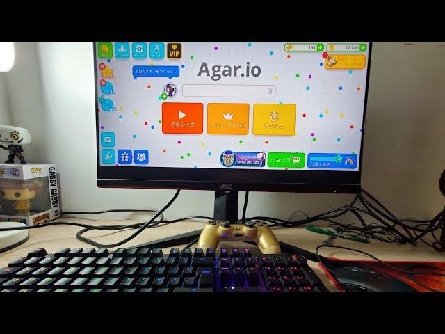 HOW TO PLAY AGARIO MOBILE WITH MACRO ON PC ? (SNAY.IO)