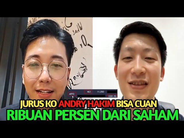 KO ANDRY HAKIM CUAN RIBUAN PERSEN DARI SAHAM || PROPERTI THE NEXT TREN???