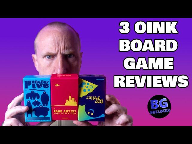3 Oink Board Games Reviewed!