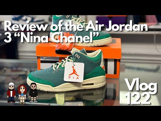 Vlog 122: Review of the Air Jordan 3 “Nina Chanel” by @JizzlefrmHarlemsCloset