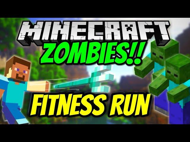 🟩 Minecraft "Zombies!!" 🟩 Fitness Run | Brain Break | GoNoodle Inspired