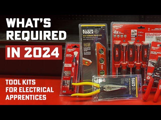 Required Tool Kit for Electrical Apprentices from Klein and Milwaukee