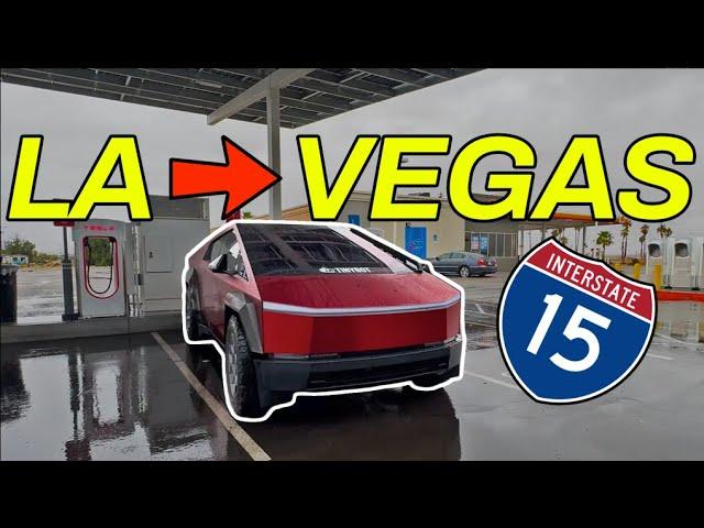 Tesla Cybertruck Roadtrip to Vegas | Range Was A Gamble