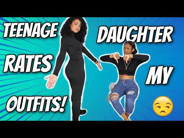 My 16 Year Old Daughter Rates My Outfits! | Temu Try On Haul + BLOOPERS