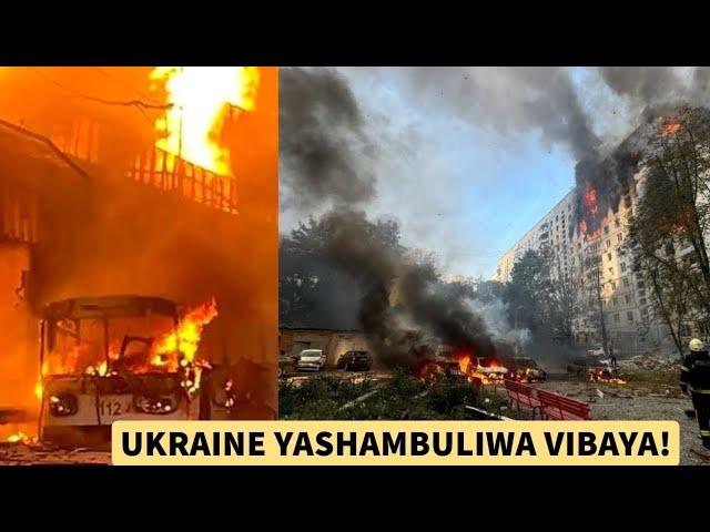 VING'ORA VYA HATARI VIMELIA UKRAINE|| URUSI IMESHAMBULIA VIKALI JENGO LA MAKAZI YA RAIA NA SHULE! 