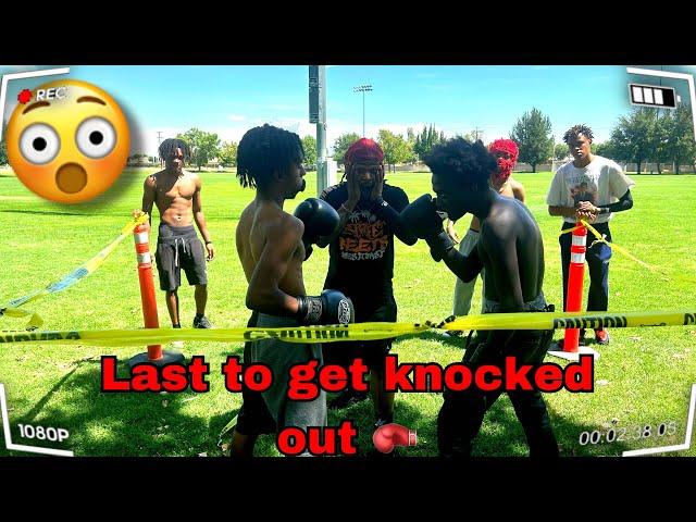 LAST TO GET KNOCKED OUT EXTREME BOXING MATCH !  MUST WATCH HE..