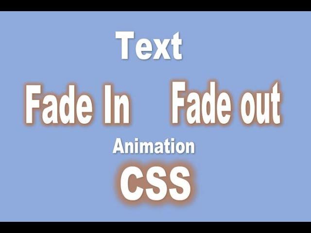 Text Fade in and Fade Out Using CSS Animation | CSS tips and tricks | #SmartCode