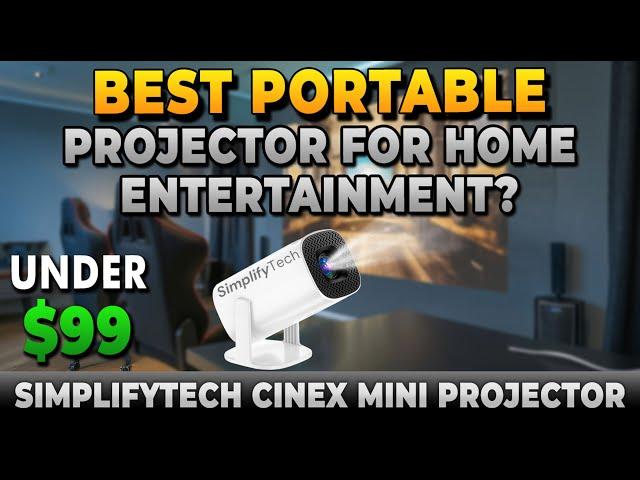 Best Mini Projector Under $99 [2024] - SimplifyTech CineX Mini Projector | Best Portable Projector!