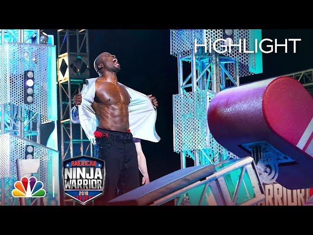 Akbar Gbajabiamila's Ninja Warrior Run for Red Nose Day - American Ninja Warrior 2018