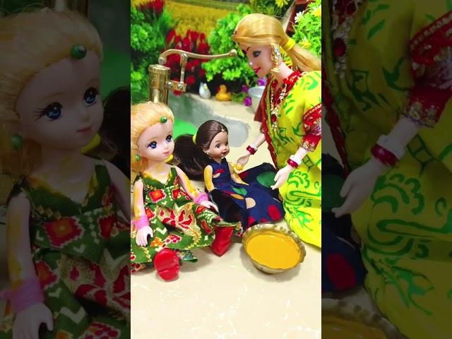 পরী হলুদ মেখে স্নান করলো | My Little Pari