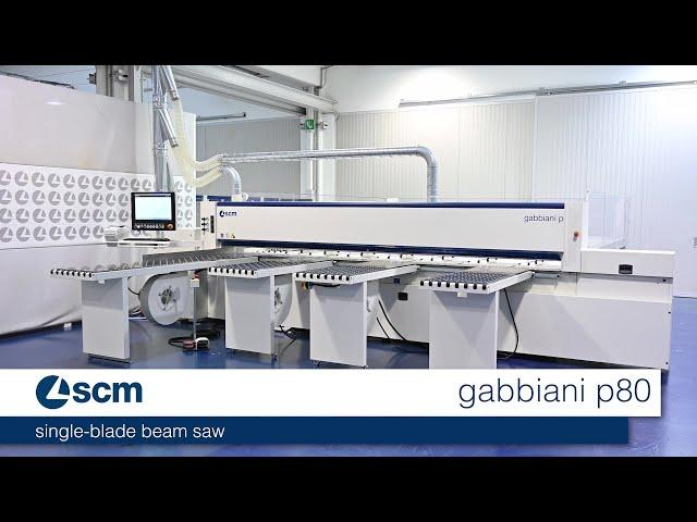 SCM gabbiani p80 - automatic single blade beam saw