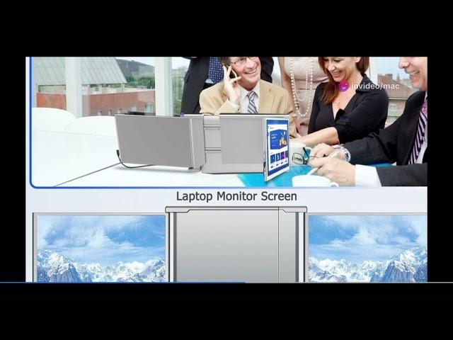 FHH 14" Laptop Screen Extender Review | Triple Monitor Extension, 315° Rotate, Portable Dual Screen
