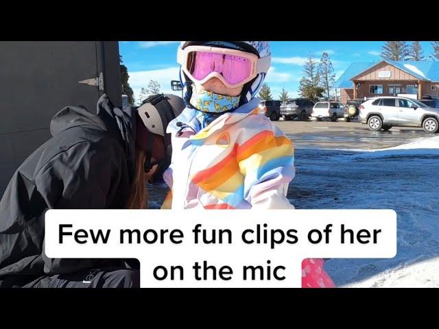 Mic’d up 5 year old snowboarding