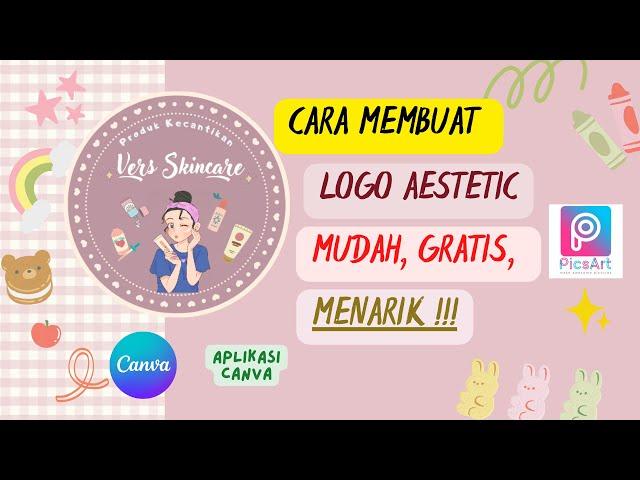 Cara Membuat Logo Gratis di Canva || Logo Olshop Aestetic dan Menarik