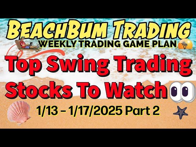 Top Swing Trading Stocks to Watch  | 1/13 – 1/17/25 | BDRY CPSH MED TMF ULTY YCL PZZA METC & More