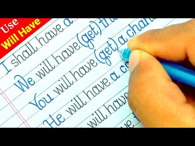 Usage Of "Shall/Will Have" | Learn English Grammar | Beautiful Handwriting Practice | For Beginners